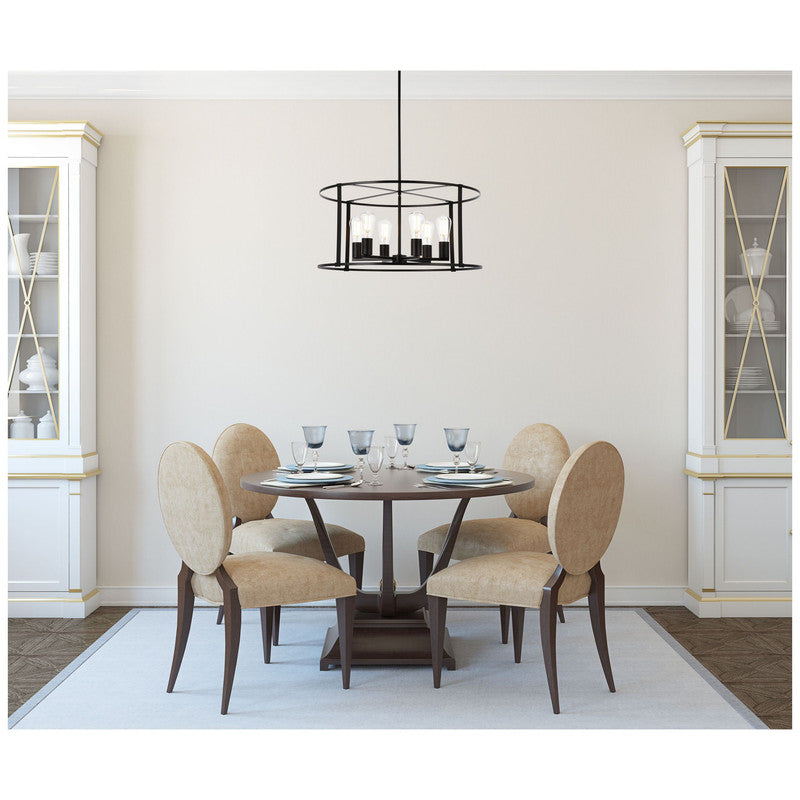 Elegant Lighting Agnys 6 Light 26" Chandelier