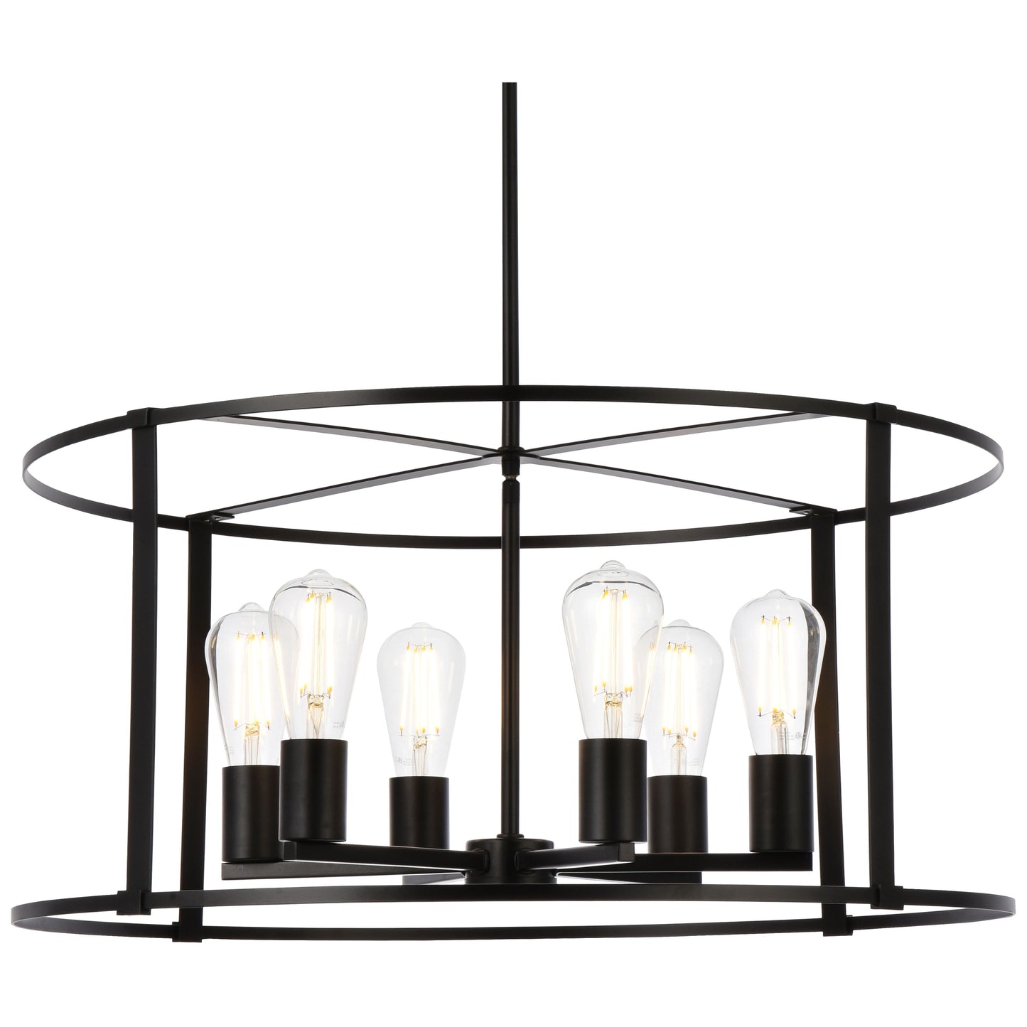 Elegant Lighting Agnys 6 Light 26" Chandelier