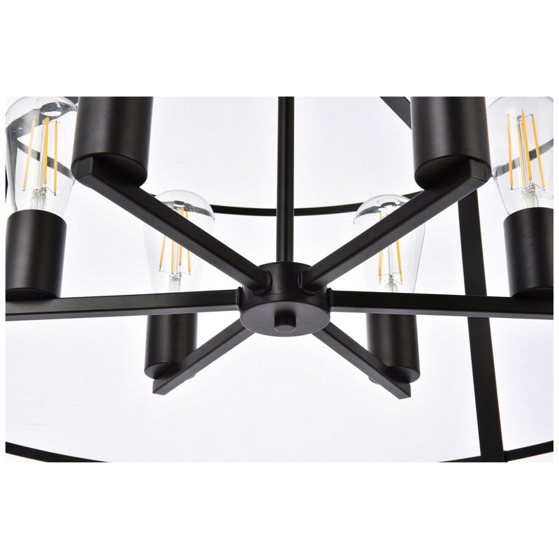 Elegant Lighting Agnys 6 Light 26" Chandelier