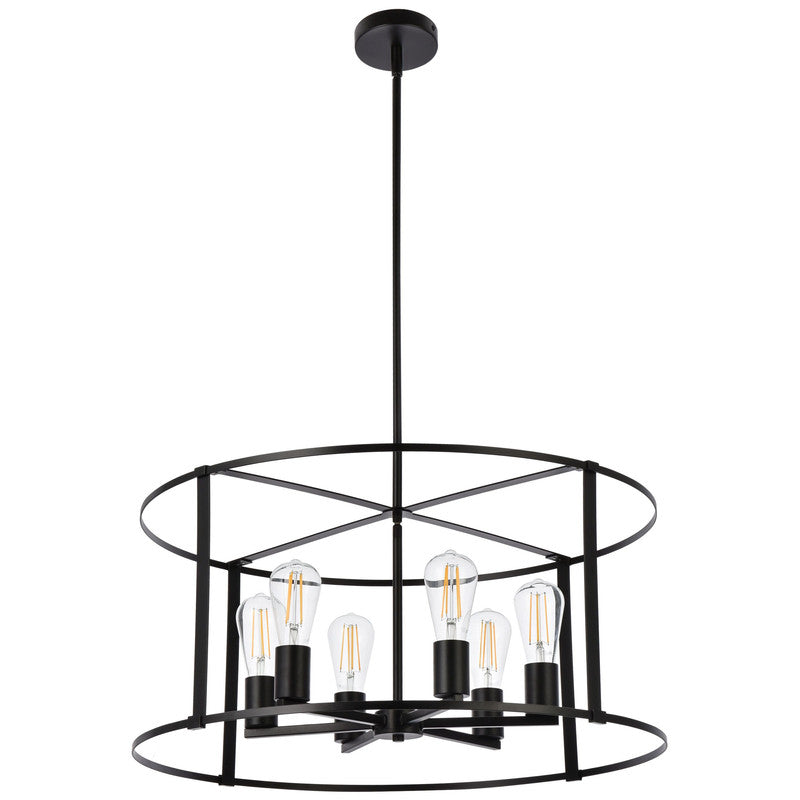 Elegant Lighting Agnys 6 Light 26" Chandelier