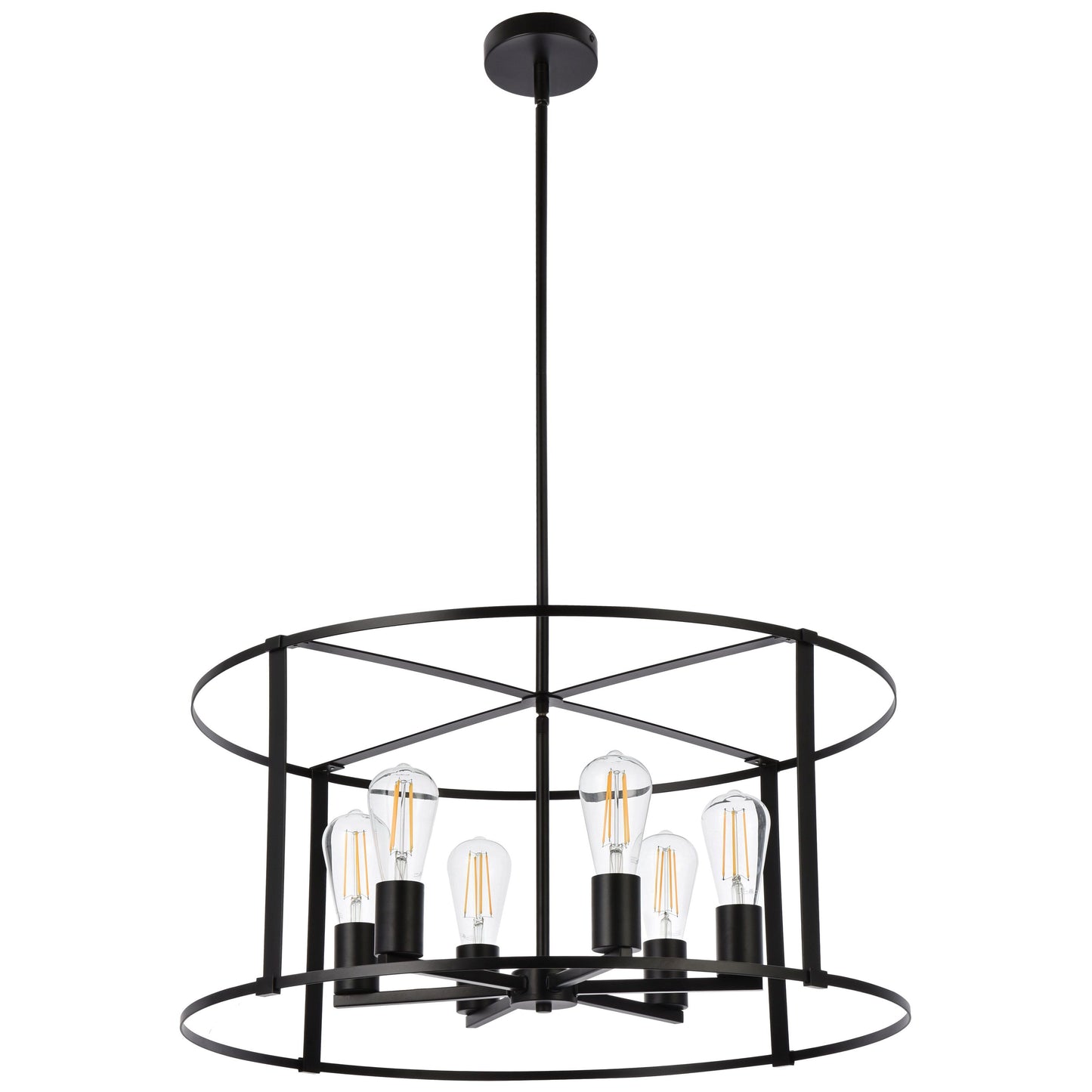 Elegant Lighting Agnys 6 Light 26" Chandelier
