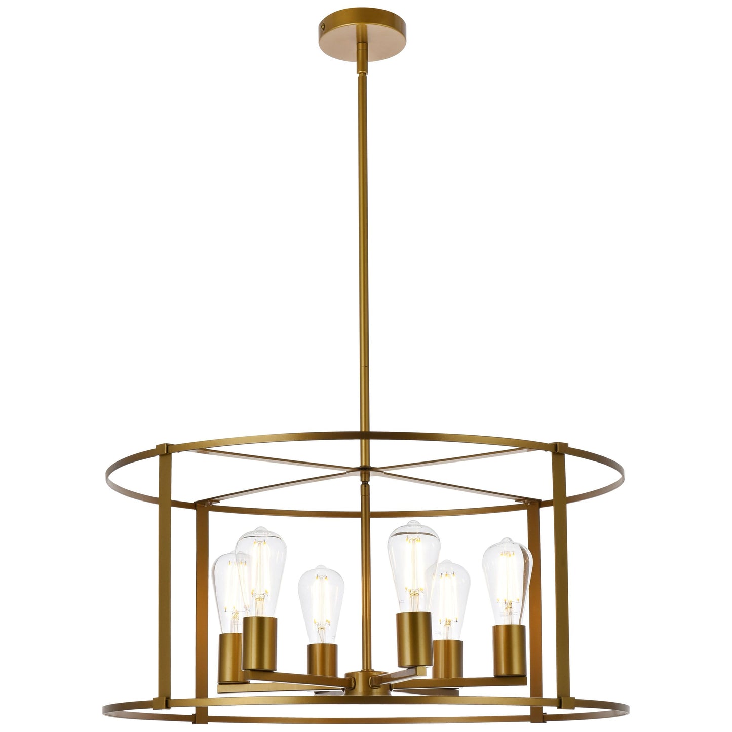 Elegant Lighting Agnys 6 Light 26" Chandelier