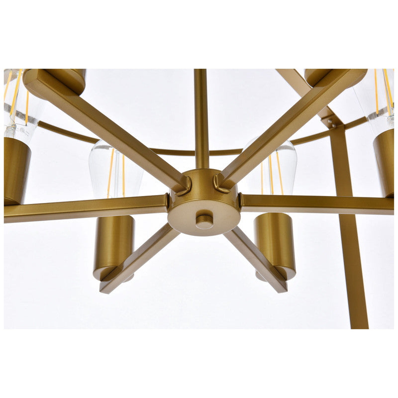 Elegant Lighting Agnys 6 Light 26" Chandelier