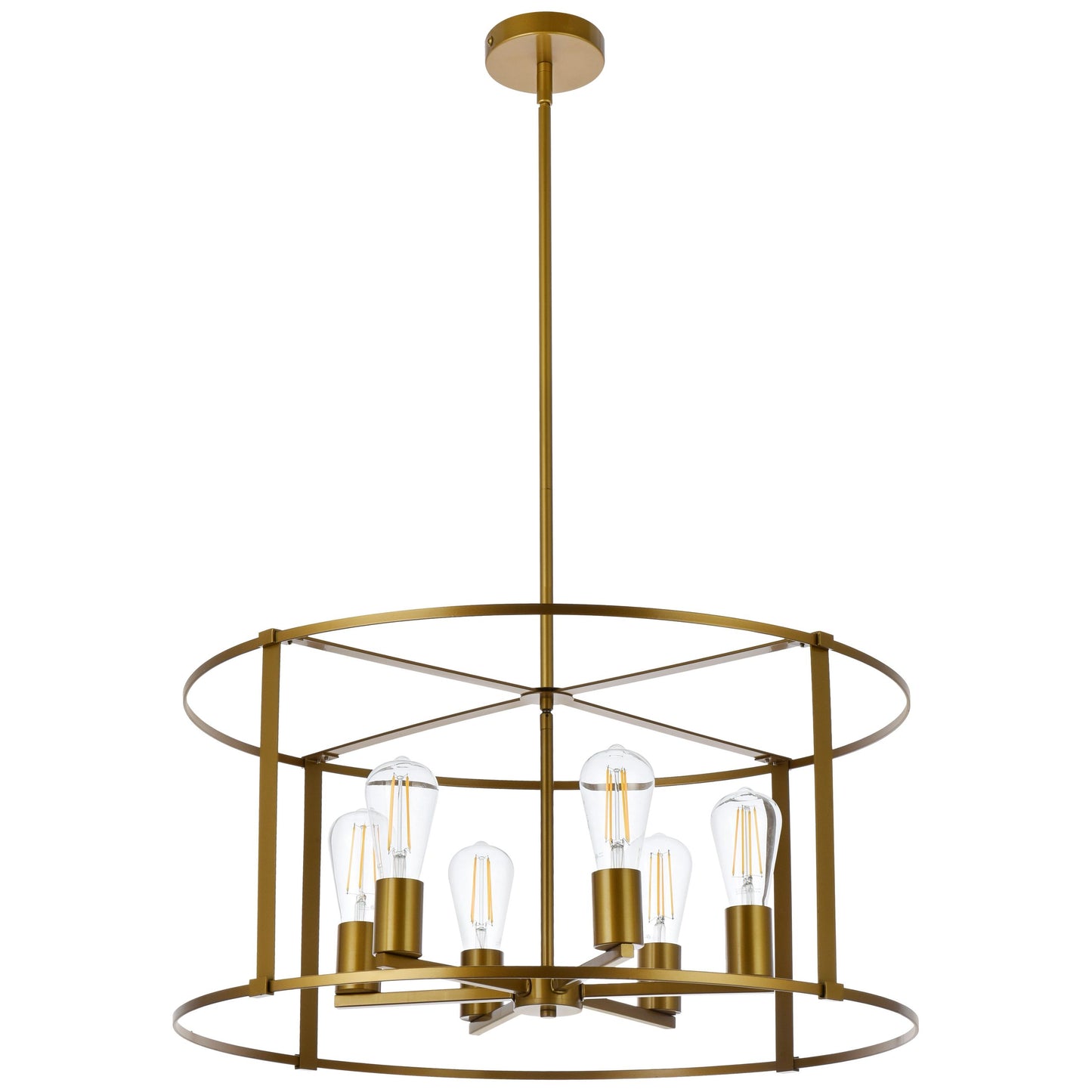 Elegant Lighting Agnys 6 Light 26" Chandelier