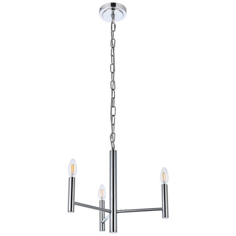 Elegant Lighting Carmella 3 Light 17" Chandelier