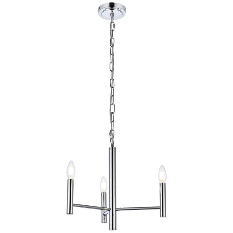 Elegant Lighting Carmella 3 Light 17" Chandelier