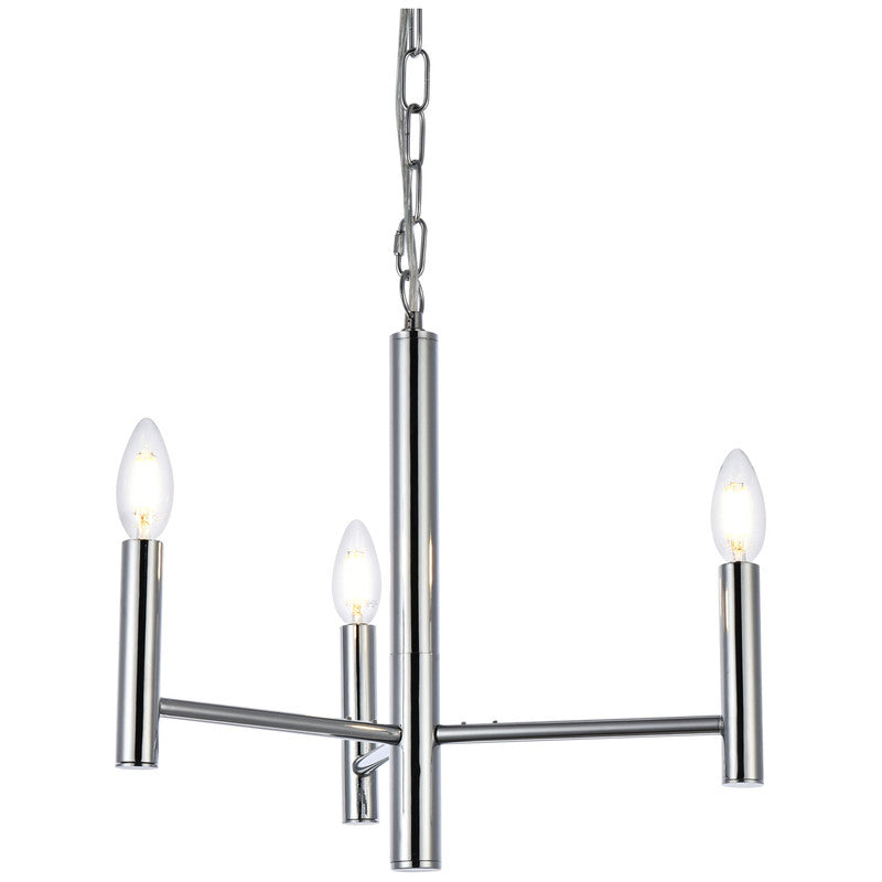 Elegant Lighting Carmella 3 Light 17" Chandelier