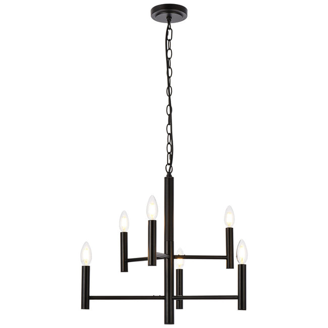 Elegant Lighting Carmella 6 Light 22" Chandelier