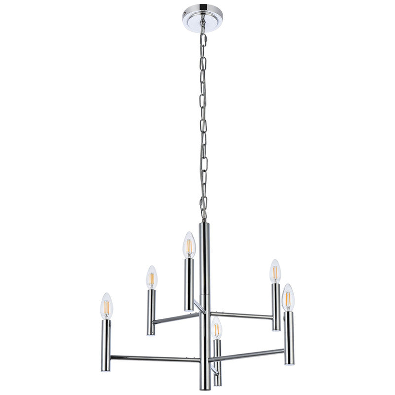 Elegant Lighting Carmella 6 Light 22" Chandelier