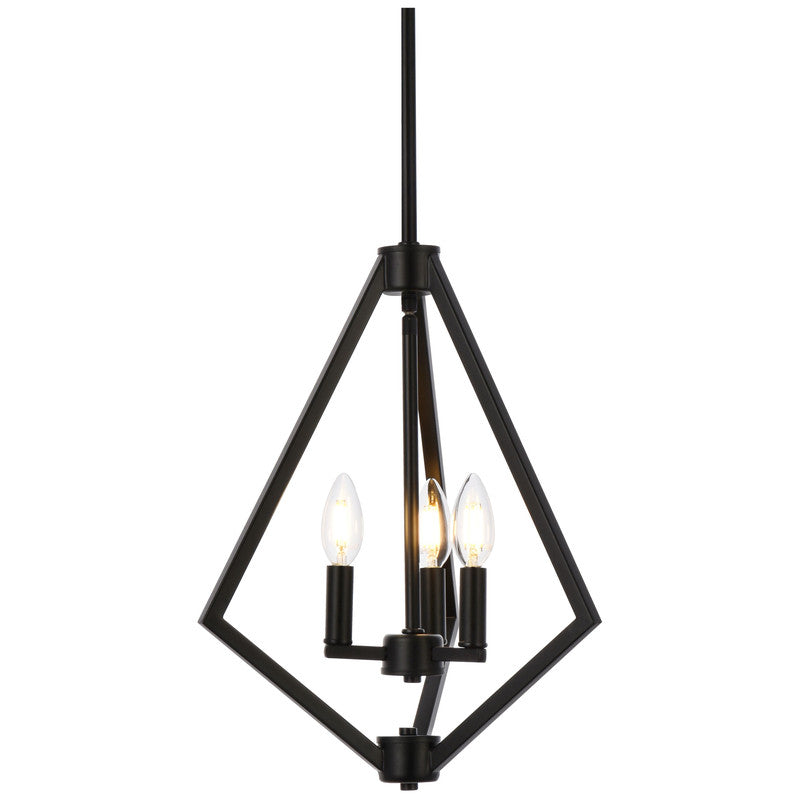 Elegant Lighting Irina 3 Light 14" Pendant