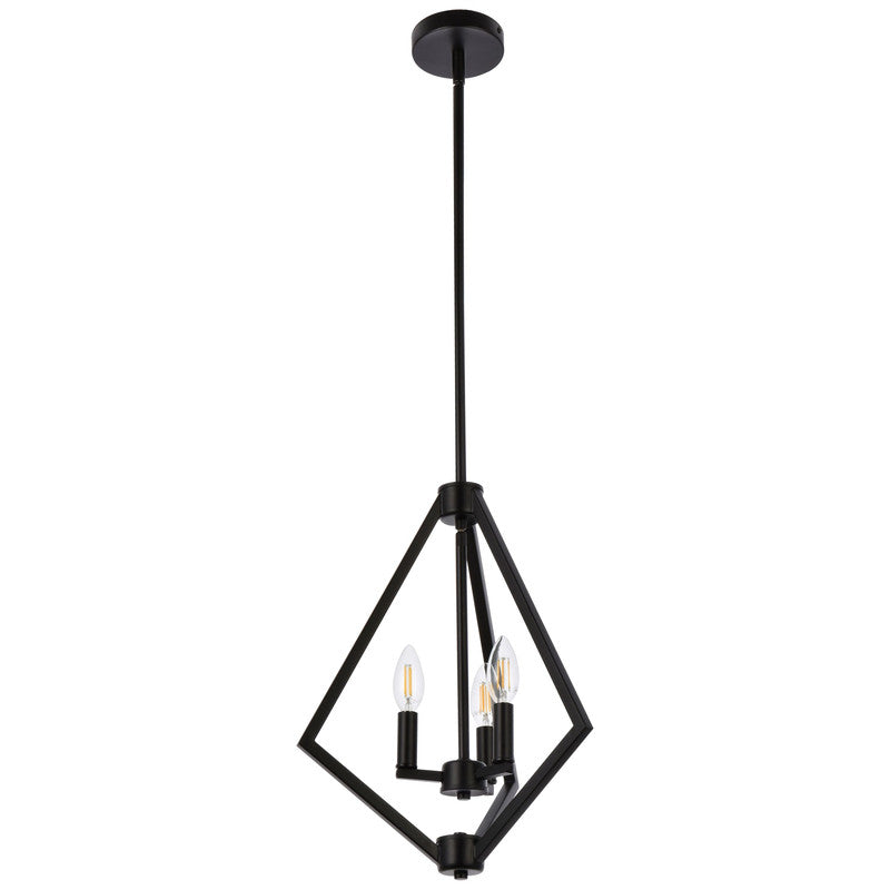 Elegant Lighting Irina 3 Light 14" Pendant