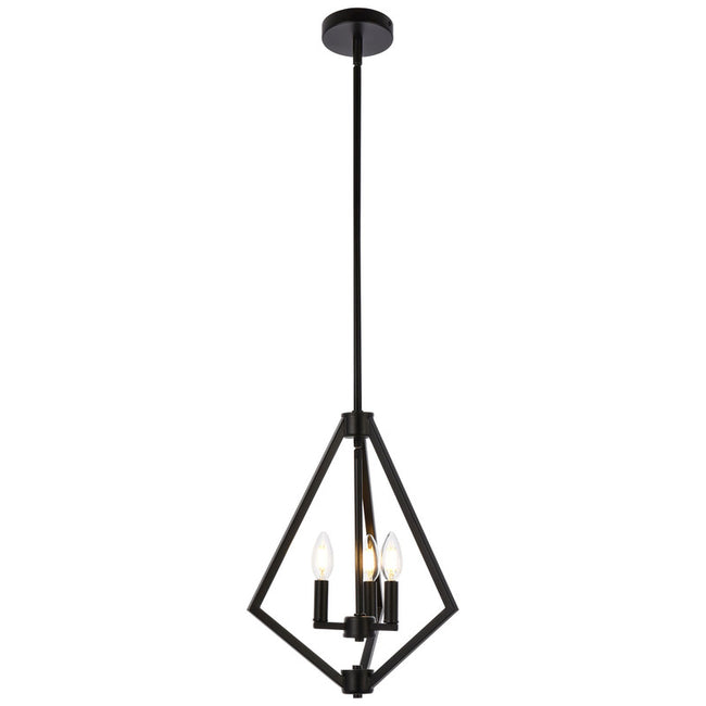 Elegant Lighting Irina 3 Light 14" Pendant