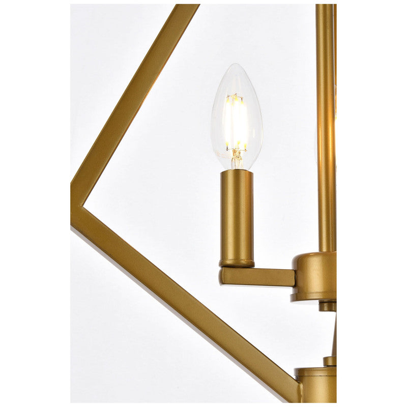 Elegant Lighting Irina 3 Light 14" Pendant