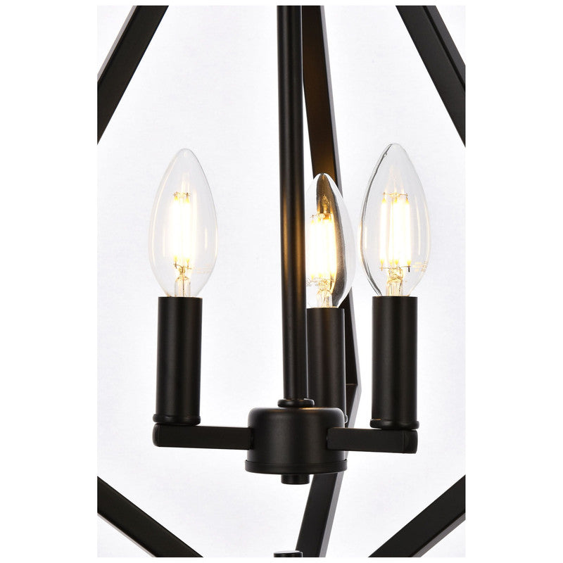 Elegant Lighting Irina 3 Light 14" Pendant