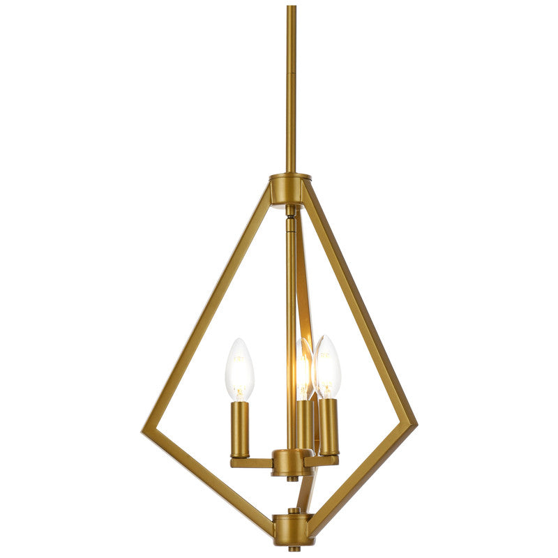 Elegant Lighting Irina 3 Light 14" Pendant