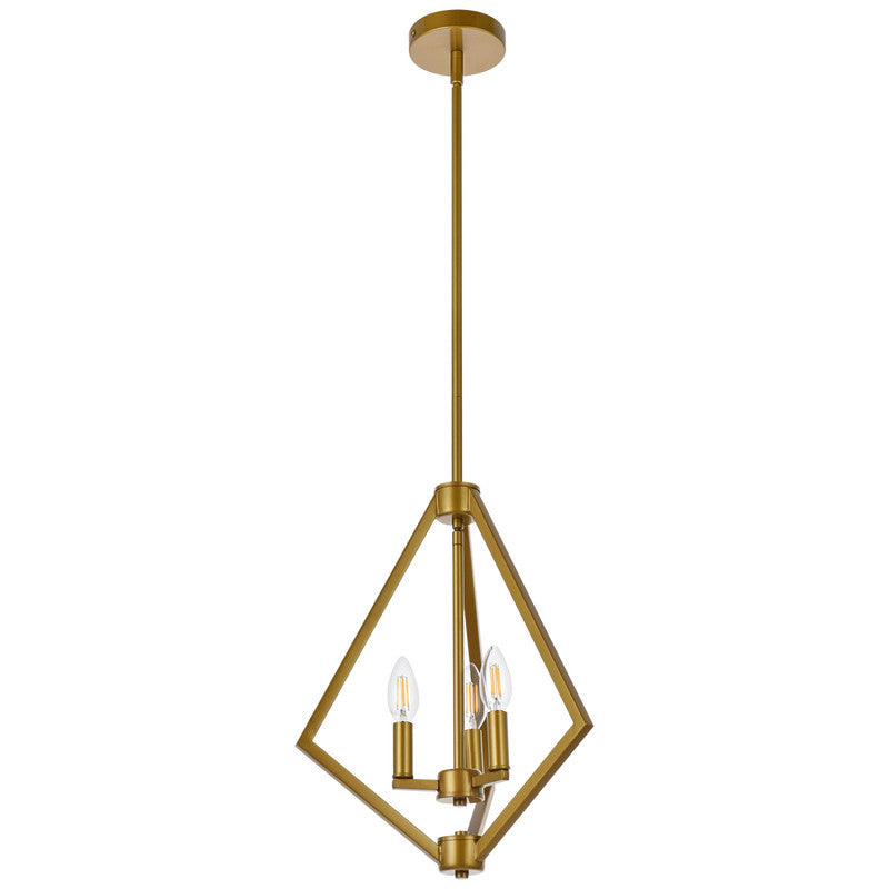 Elegant Lighting Irina 3 Light 14" Pendant