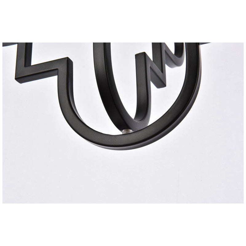 Elegant Lighting Sandara 1 Light 15" Pendant