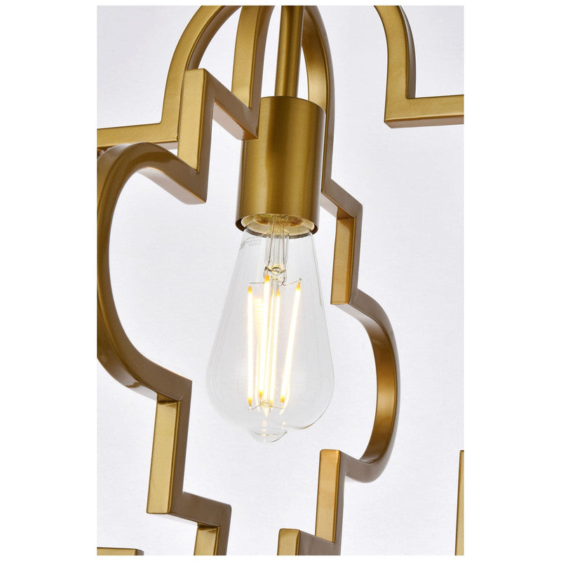 Elegant Lighting Sandara 1 Light 15" Pendant