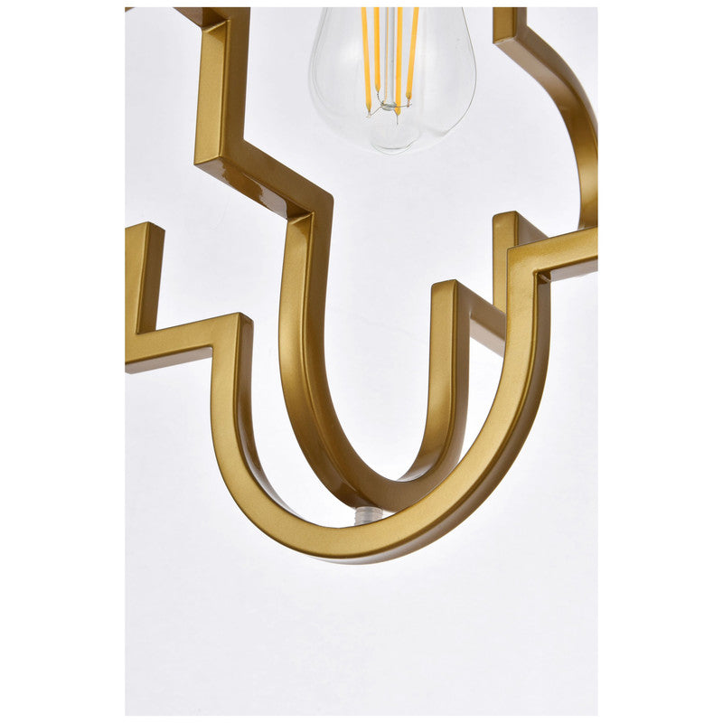 Elegant Lighting Sandara 1 Light 15" Pendant