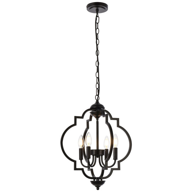 Elegant Lighting Sandara 4 Light 17" Chandelier