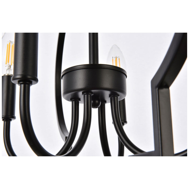 Elegant Lighting Sandara 4 Light 21" Chandelier