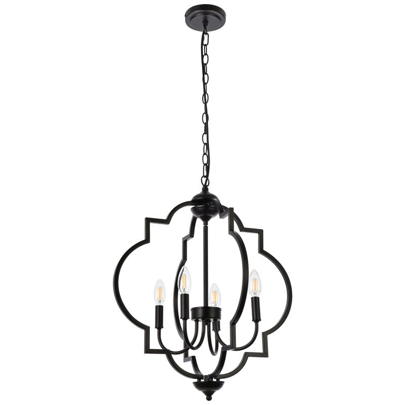 Elegant Lighting Sandara 4 Light 21" Chandelier