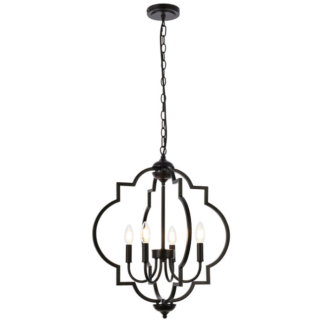 Elegant Lighting Sandara 4 Light 21" Chandelier