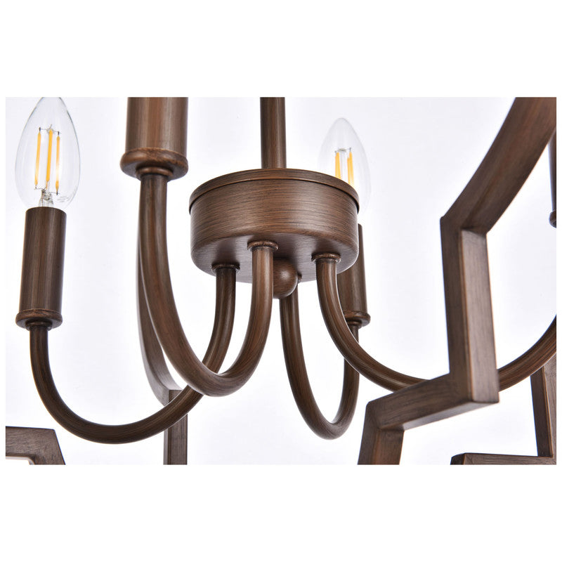 Elegant Lighting Sandara 4 Light 21" Chandelier