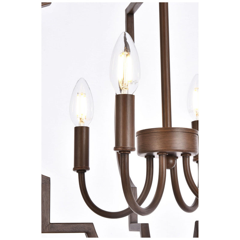Elegant Lighting Sandara 4 Light 21" Chandelier
