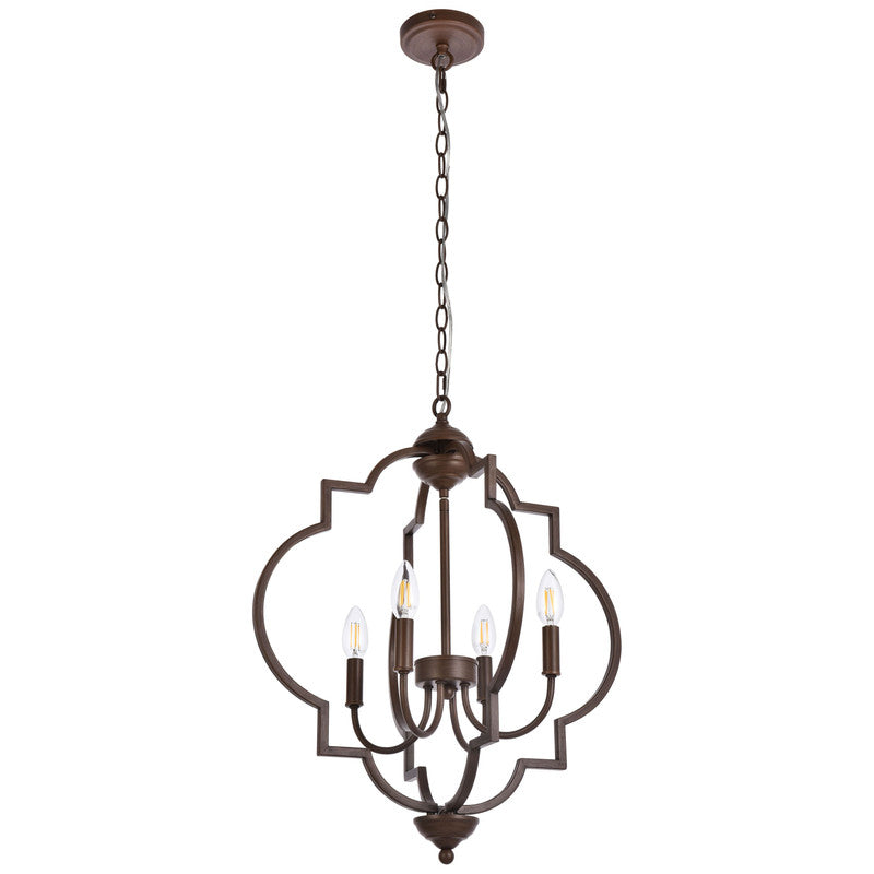 Elegant Lighting Sandara 4 Light 21" Chandelier