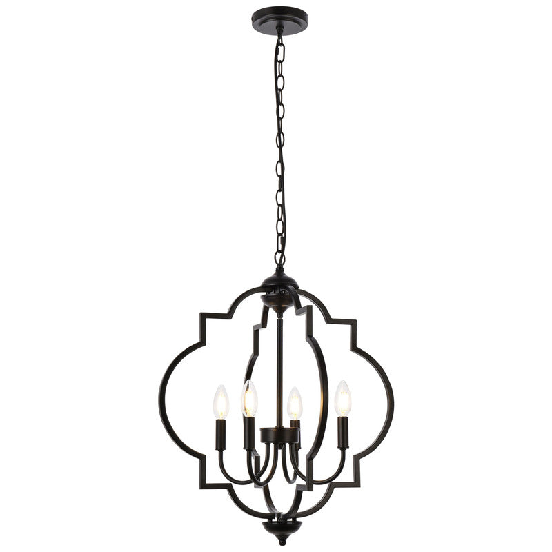 Elegant Lighting Sandara 4 Light 21" Chandelier