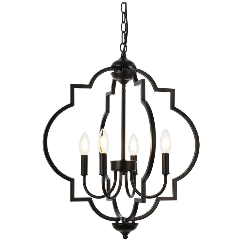 Elegant Lighting Sandara 4 Light 21" Chandelier