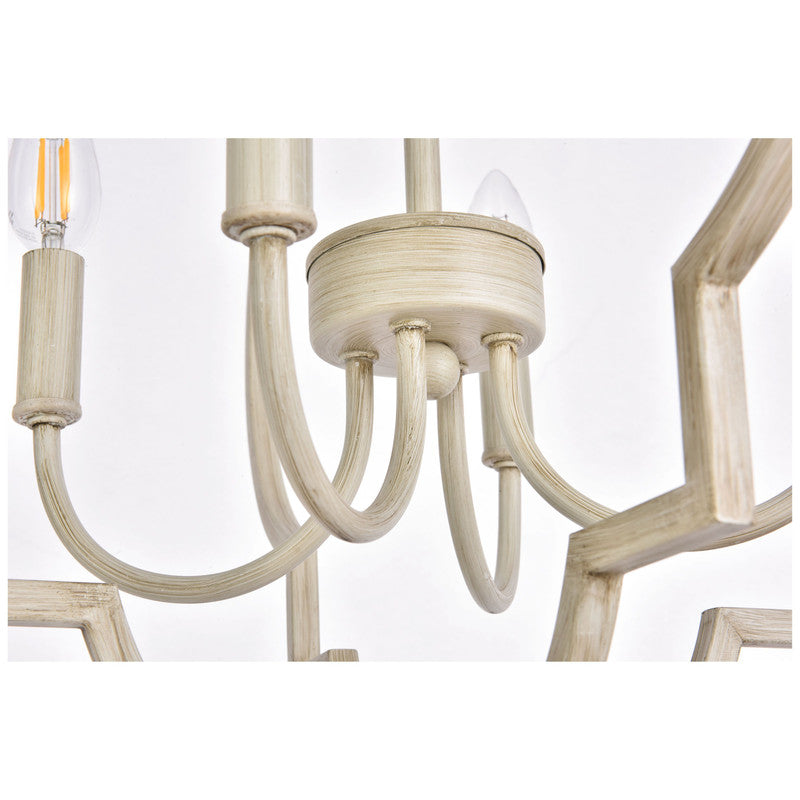 Elegant Lighting Sandara 4 Light 21" Chandelier