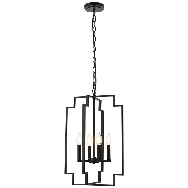 Elegant Lighting Rosenfeld 4 Light 14" Chandelier