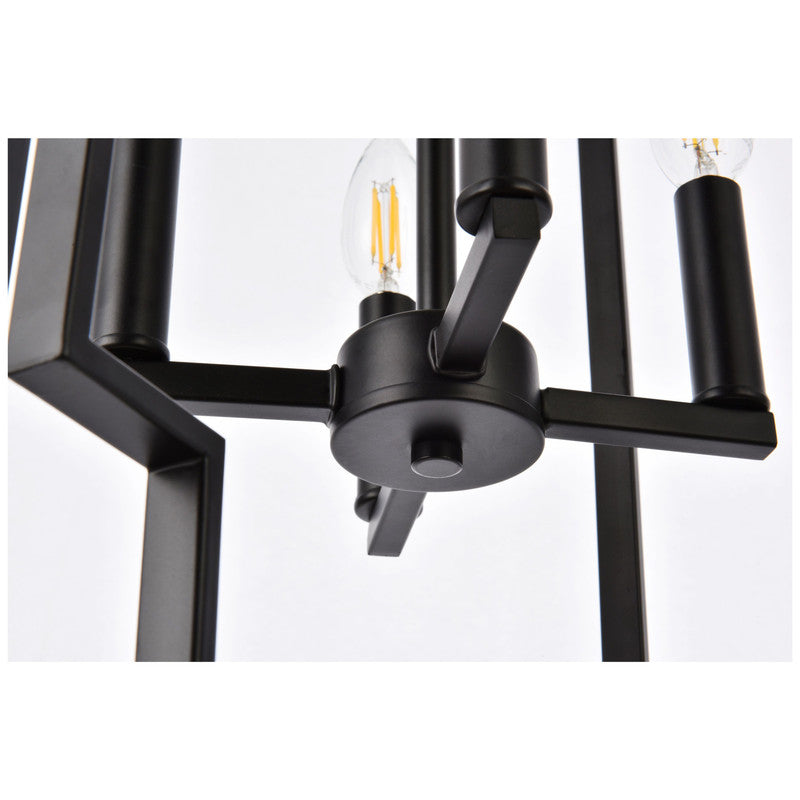 Elegant Lighting Rosenfeld 4 Light 14" Chandelier