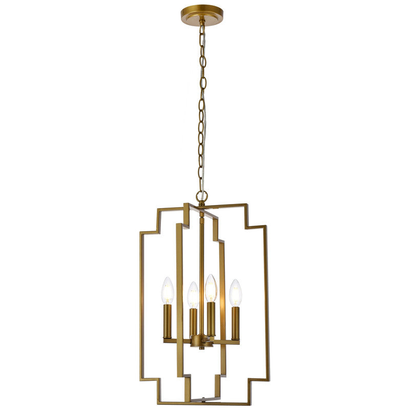 Elegant Lighting Rosenfeld 4 Light 14" Chandelier