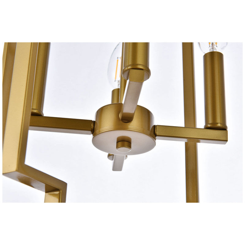 Elegant Lighting Rosenfeld 4 Light 14" Chandelier