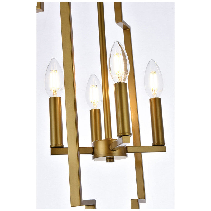 Elegant Lighting Rosenfeld 4 Light 14" Chandelier