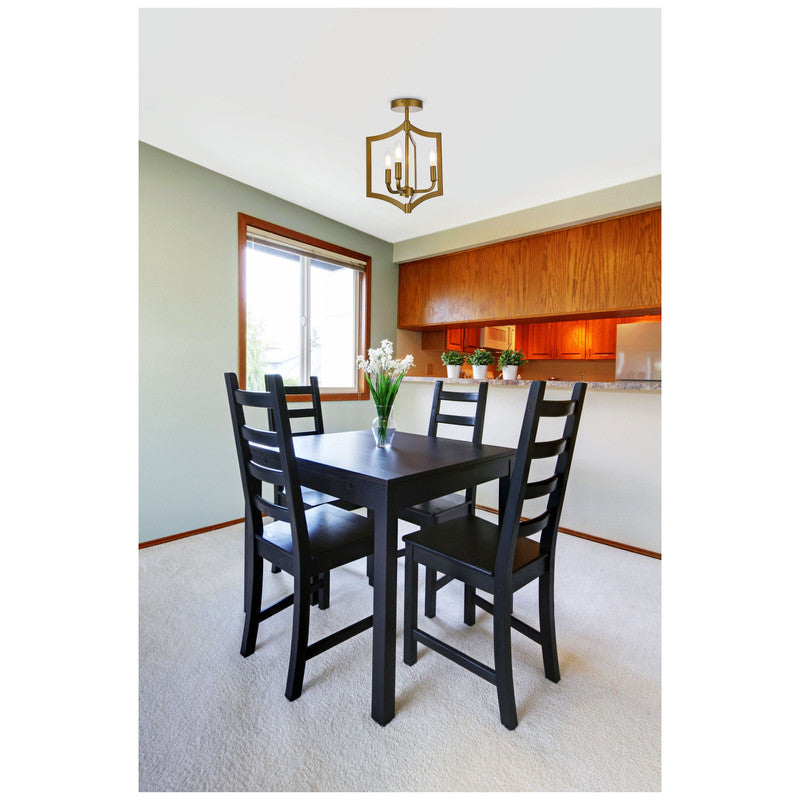 Elegant Lighting Kiera 3 Light 12" Flush Mount