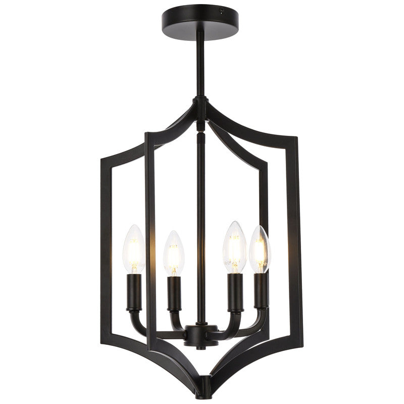Elegant Lighting Kiera 4 Light 14" Chandelier