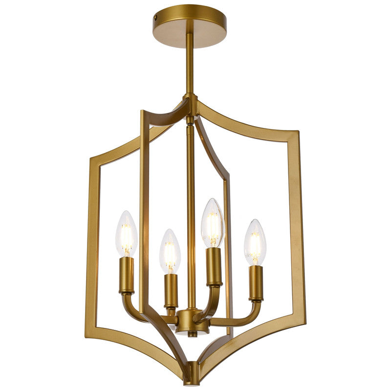 Elegant Lighting Kiera 4 Light 14" Chandelier