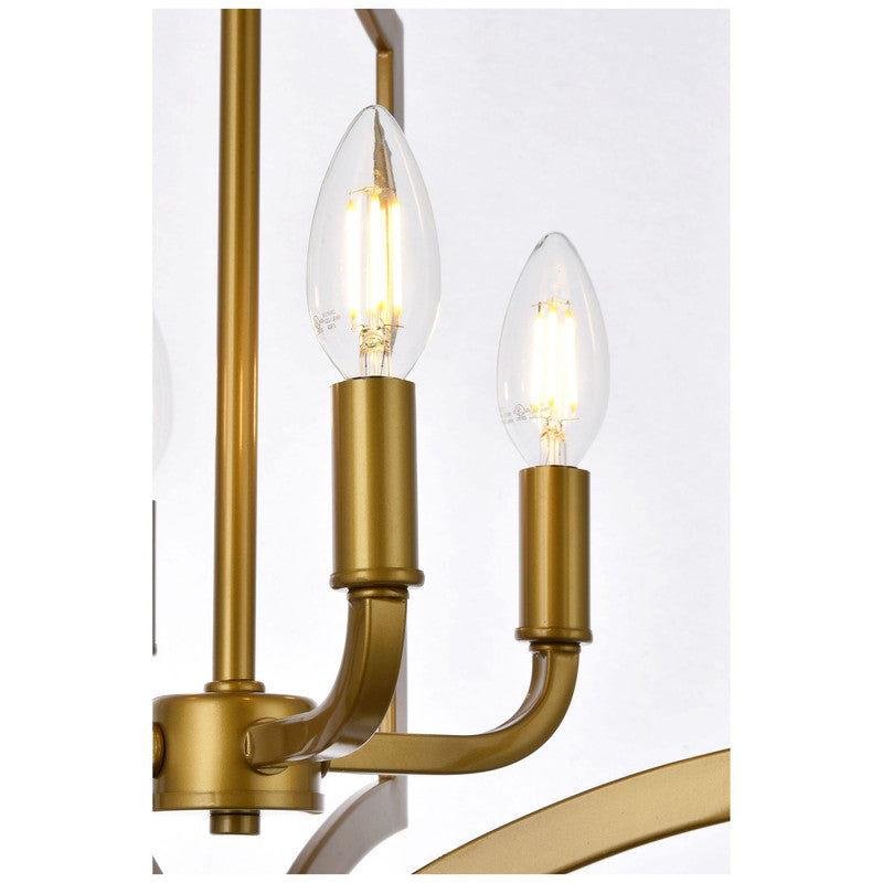 Elegant Lighting Kiera 4 Light 14" Chandelier