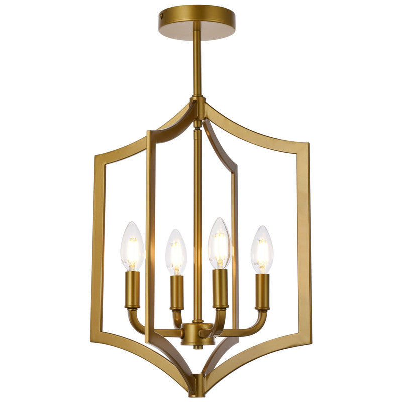 Elegant Lighting Kiera 4 Light 14" Chandelier