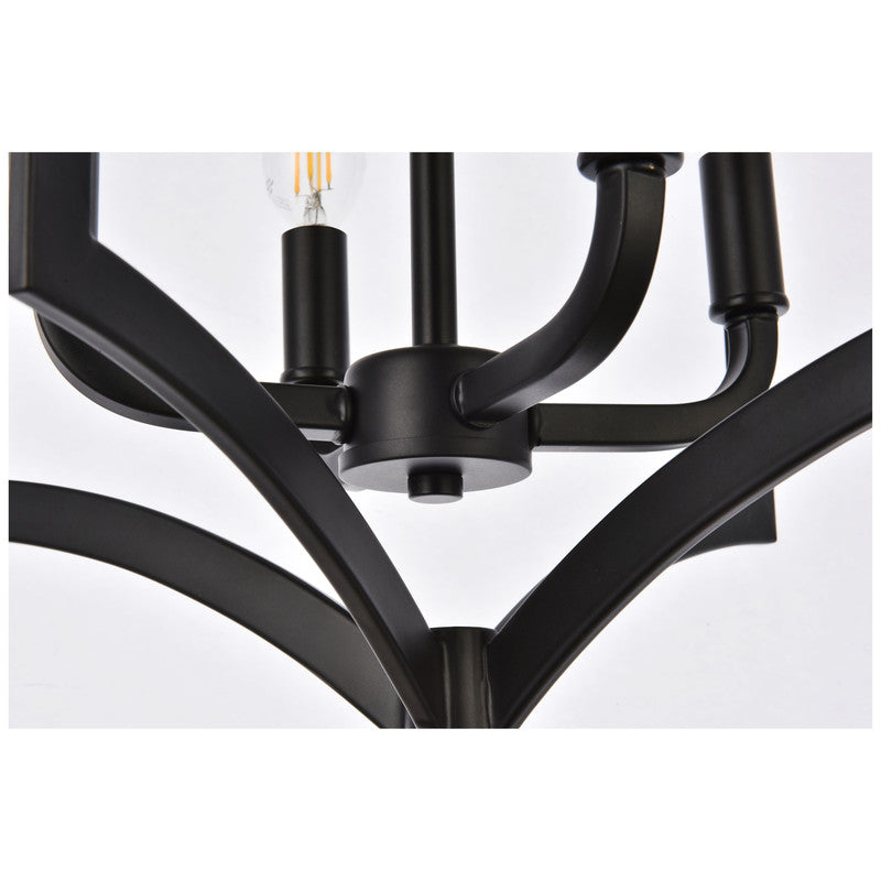 Elegant Lighting Kiera 4 Light 14" Chandelier