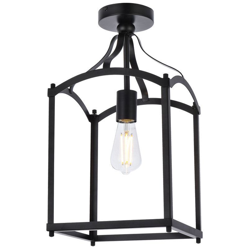 Elegant Lighting Janet 1 Light 10" Flush Mount