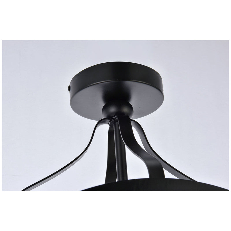 Elegant Lighting Janet 1 Light 10" Flush Mount