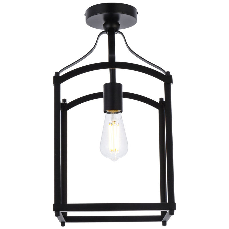 Elegant Lighting Janet 1 Light 10" Flush Mount