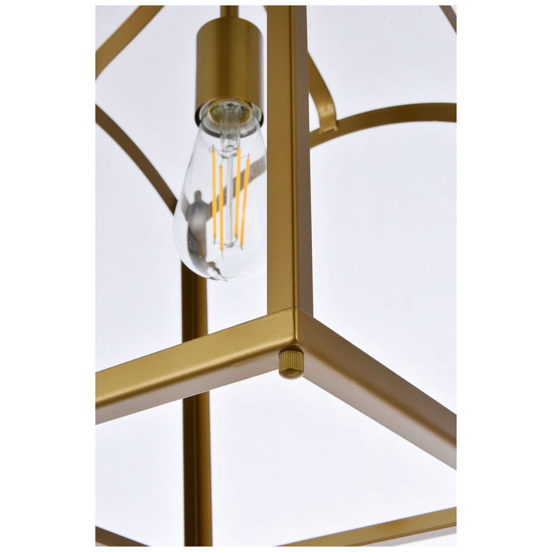 Elegant Lighting Janet 1 Light 10" Flush Mount