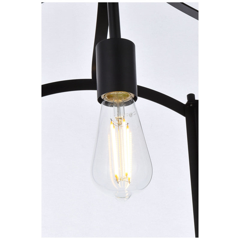 Elegant Lighting Janet 1 Light 10" Flush Mount