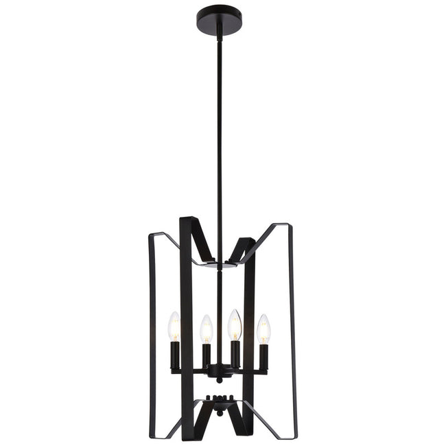 Elegant Lighting Hoffman 4 Light 14" Chandelier